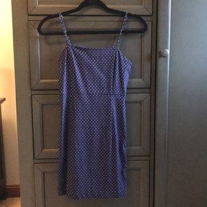 Forever 21 Navy Blue Polka Dot Dress